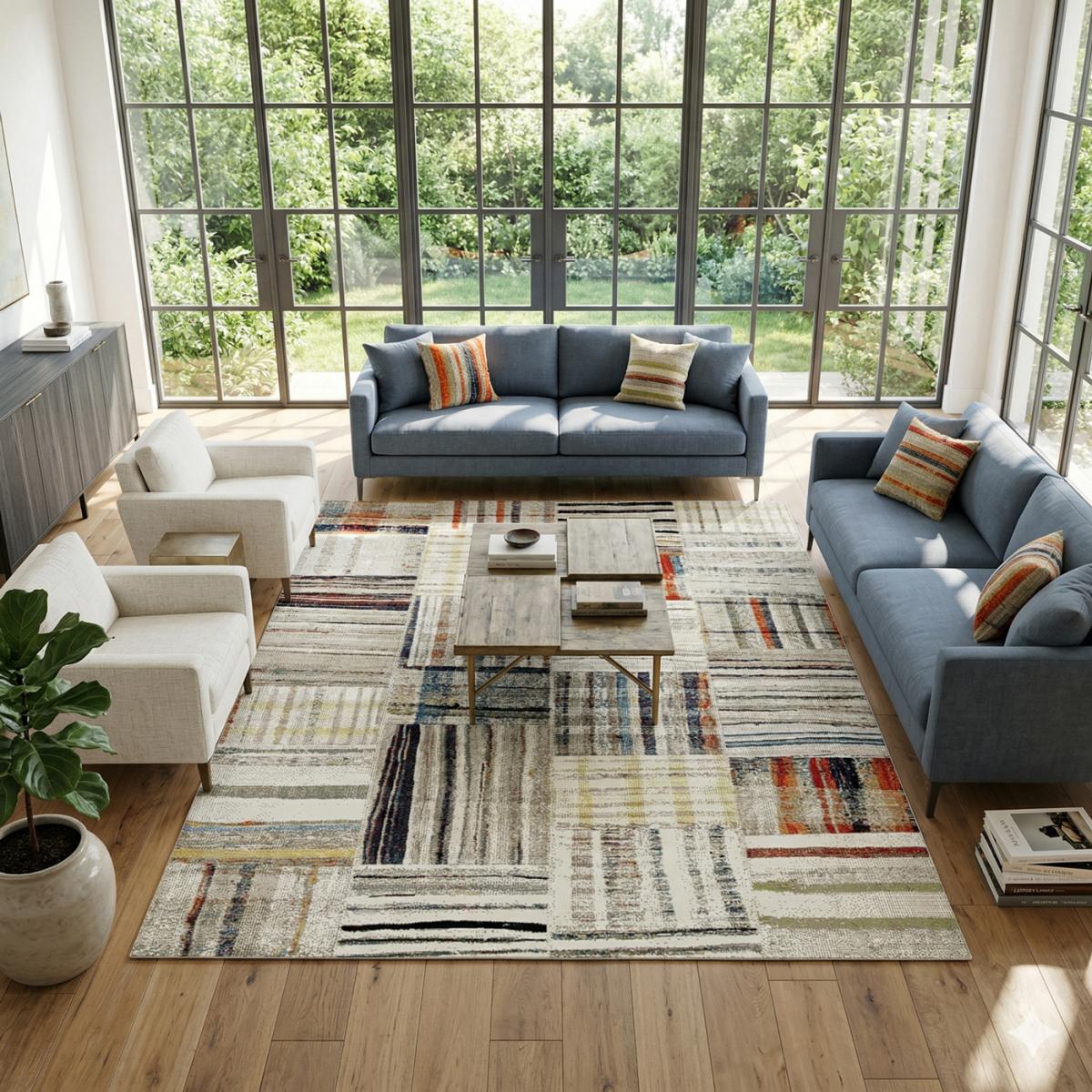 Tapis berbère tissé motifs tribaux LYN8 MARO, UN AMOUR DE TAPIS