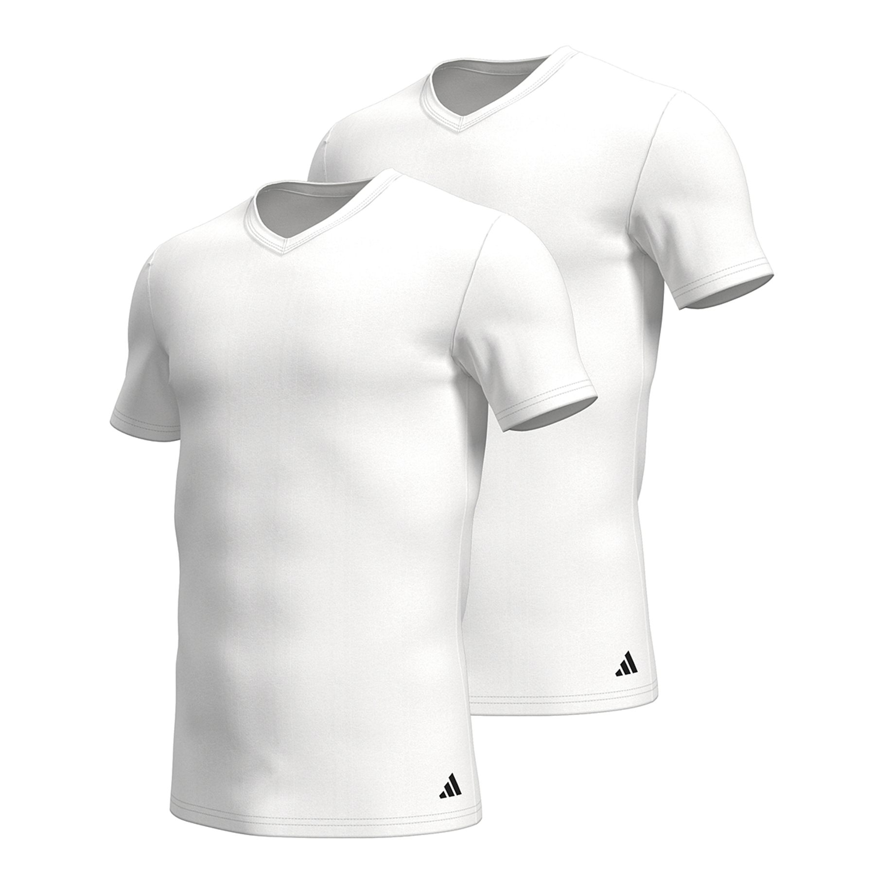 Tee-shirt col V, lot de 2, ACTIVE FLEX COTTON, adidas Performance