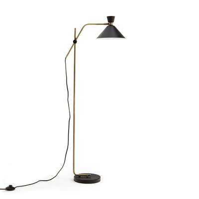 Zoticus Aged Brass Adjustable Reading Floor Lamp AM.PM