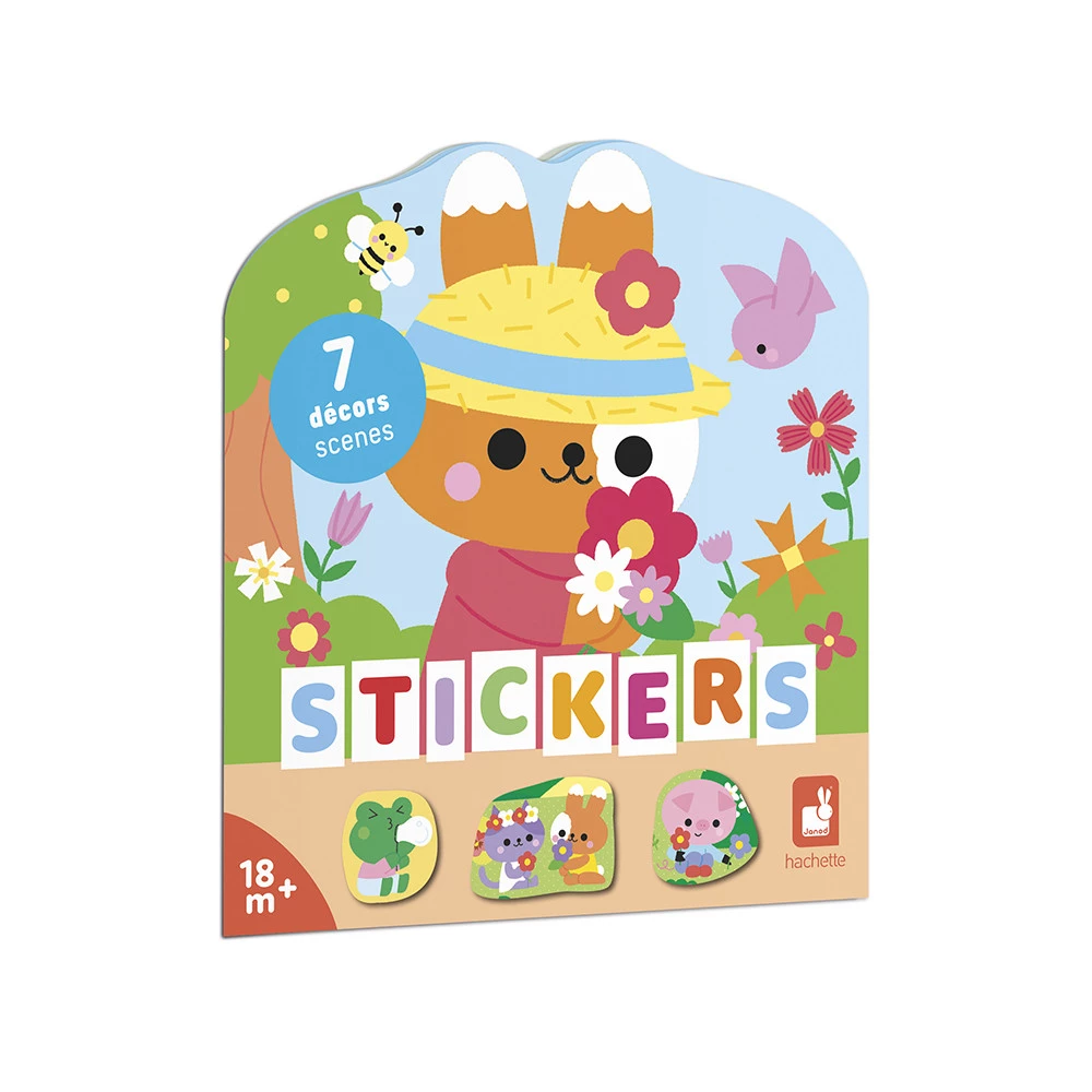 Gommettes - Cahier De Stickers La Campagne, JANOD