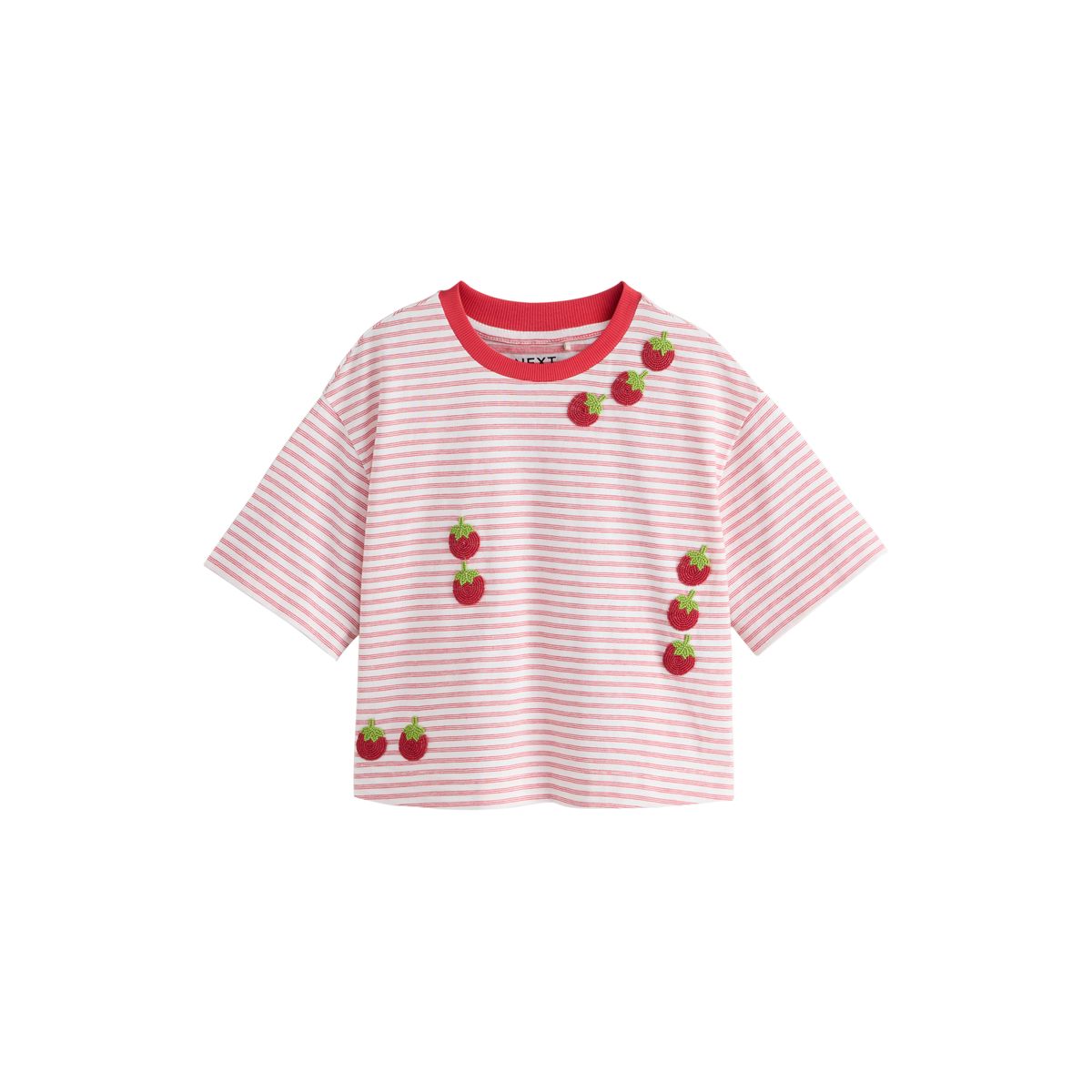 T-shirt droit oversize à tomates perlées, NEXT