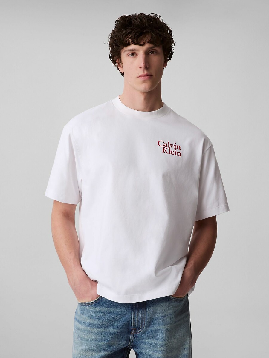 T-shirt maniche corte logo, CALVIN KLEIN JEANS