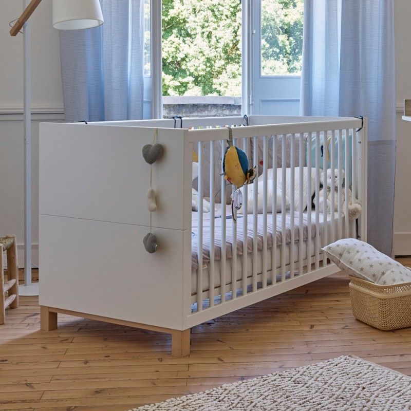 Lit Bebe Evolutif 70x140 Aurore Blanc Blanc Bois Alfred Et Compagnie La Redoute Lit Bebe Evolutif 70x140 Aurore Blanc Blanc Bois Alfred Et Compagnie La Redoute