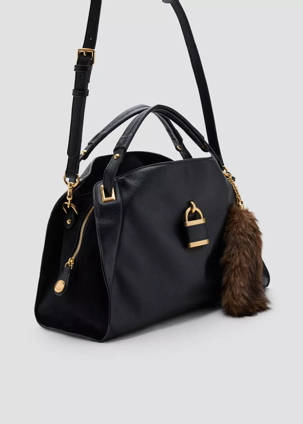 Sac cabas avec détail cadenas, MANGO