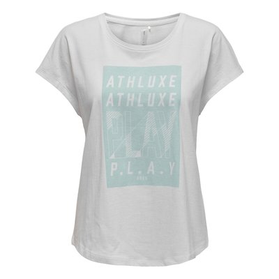 Renata Printed Cotton T-Shirt in Loose Fit ONLY PLAY