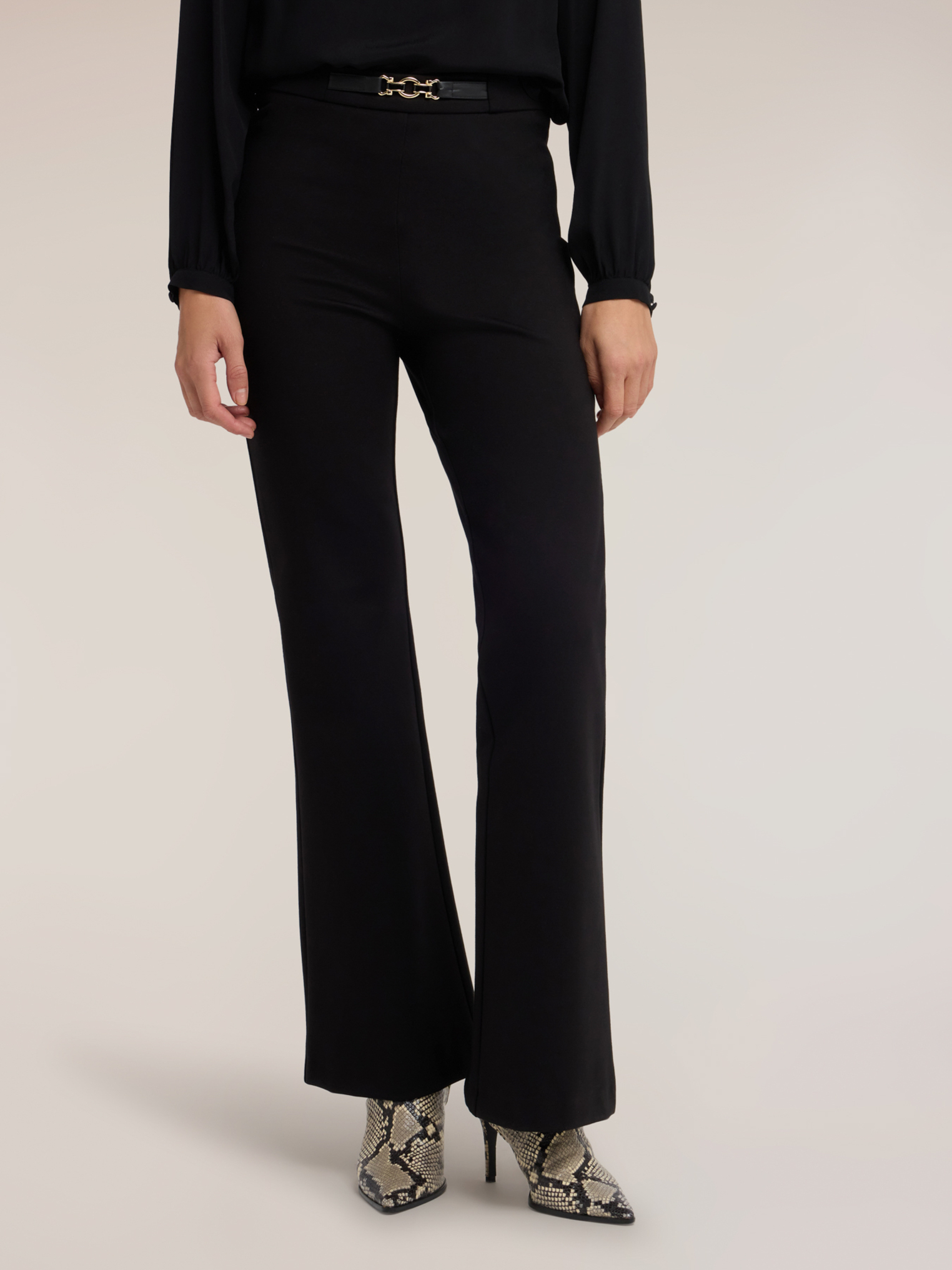 Pantalon flare avec ceinture, MOTIVI