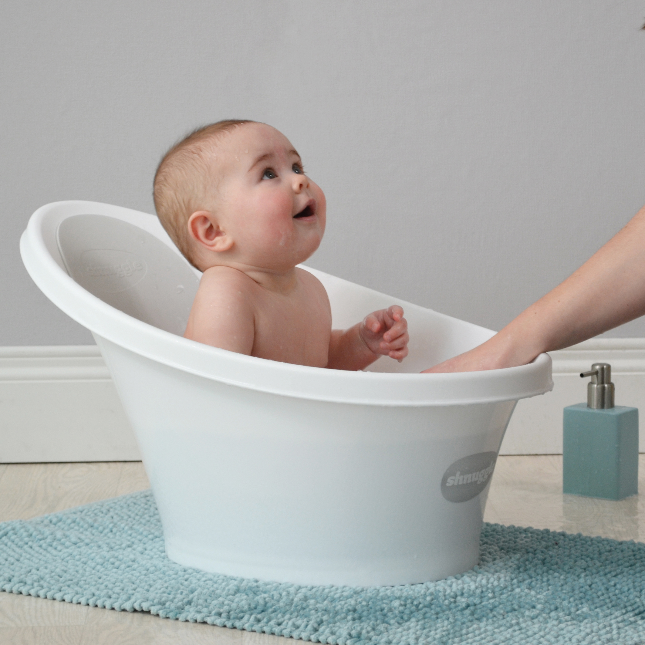 Baignoire Bebe Schnuggle 7800 Blanc Gris Beaba By Schnuggle La Redoute