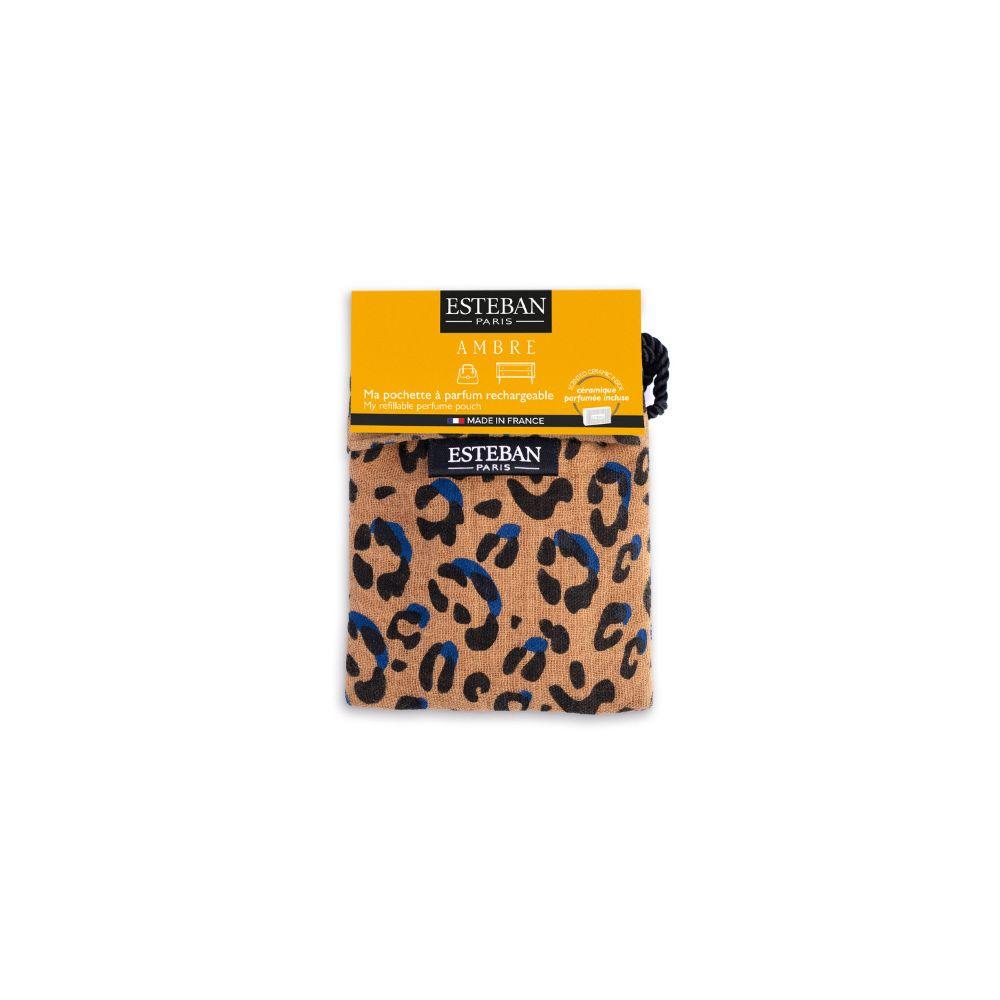 Parfum d'intérieur - Pochette Léopard à parfum Ambre, ESTEBAN
