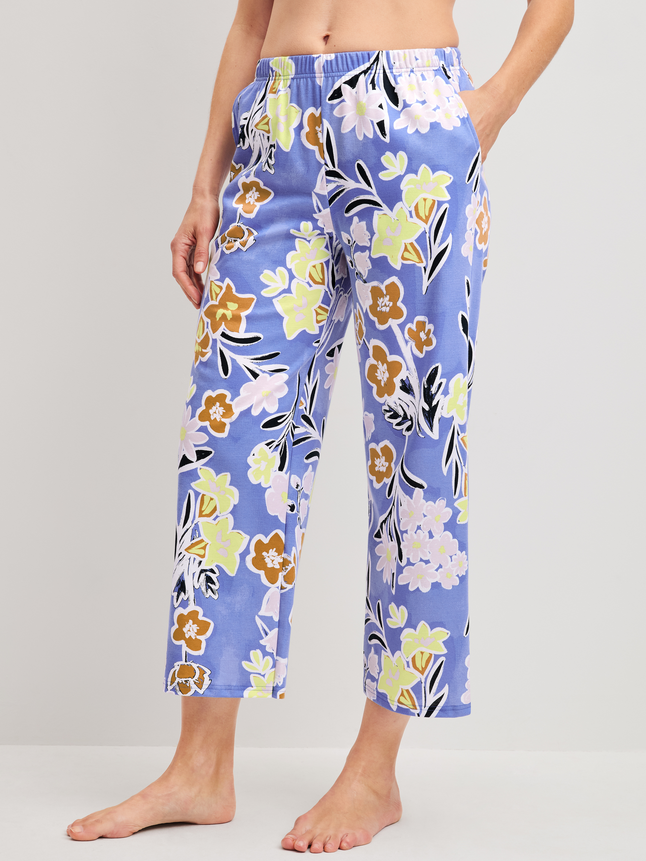 Pantalon de pyjama 7/8 Coton LATE BLOOM M&M, CALIDA