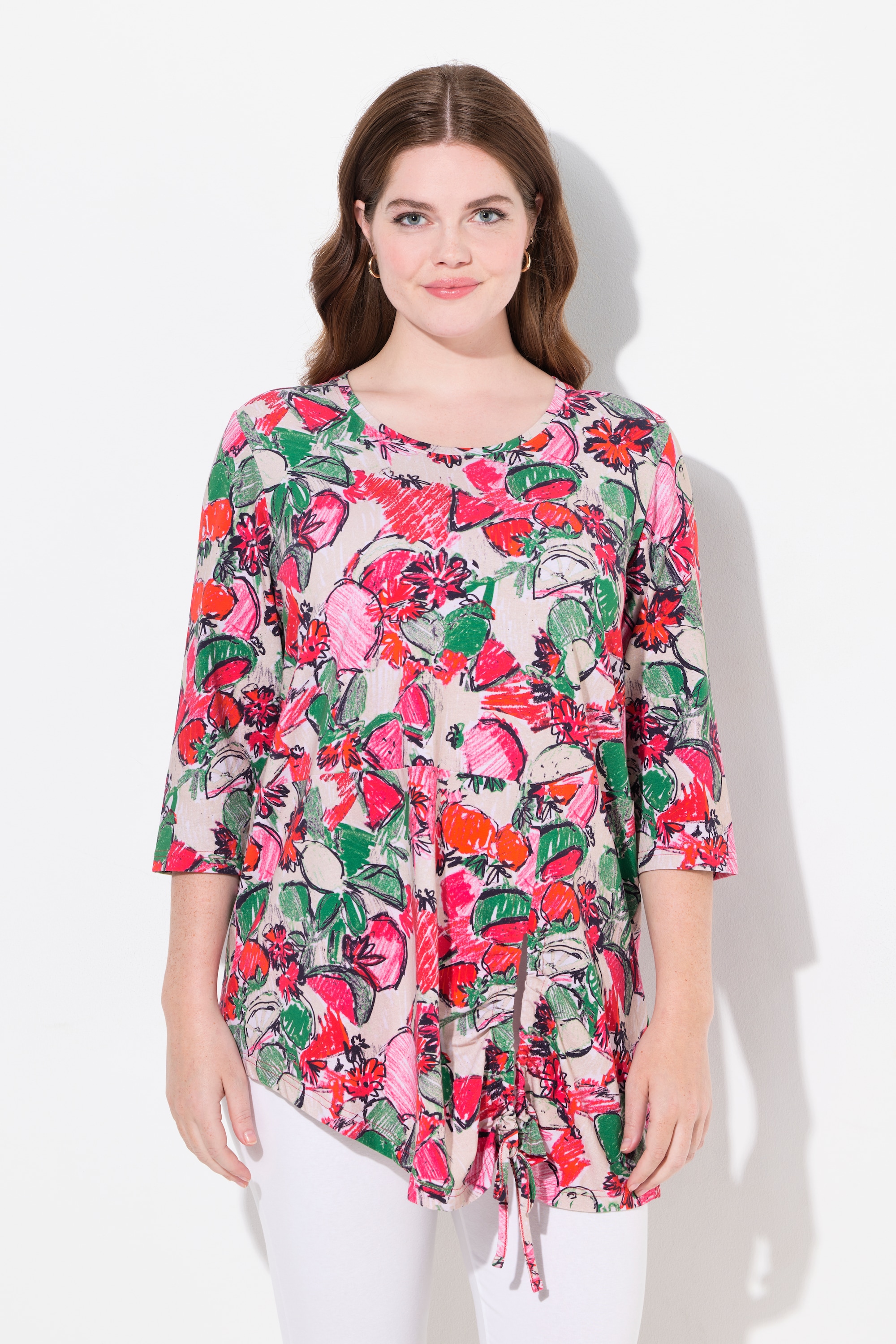 Long T-Shirt, Bande À L'Ourlet, ULLA POPKEN