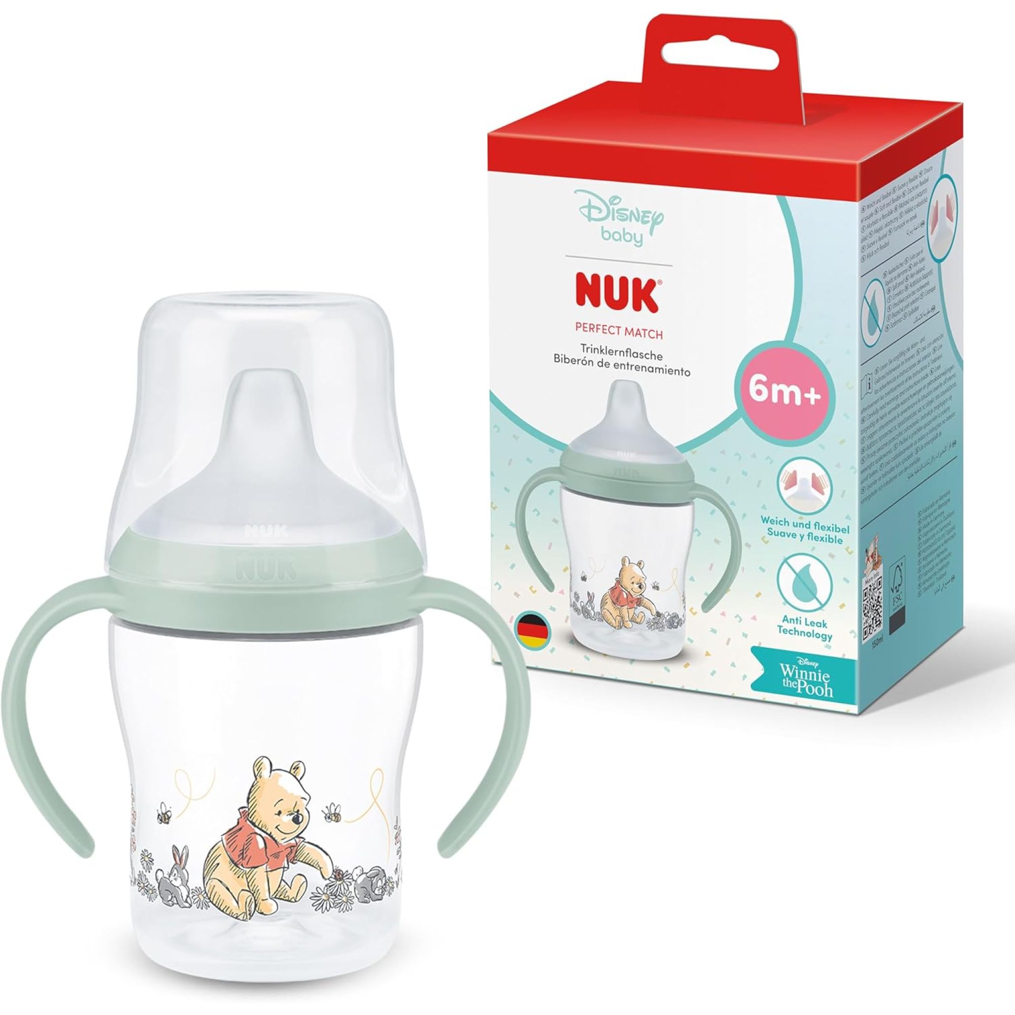 Tasse d'apprentissage Perfect Match 150 ml 6 mois+ Winnie - Nuk, NUK