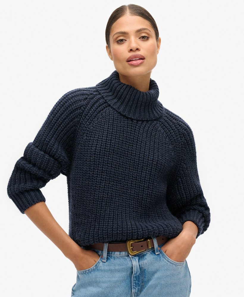 Pull Col Roulé Slouchy Stitch, SUPERDRY