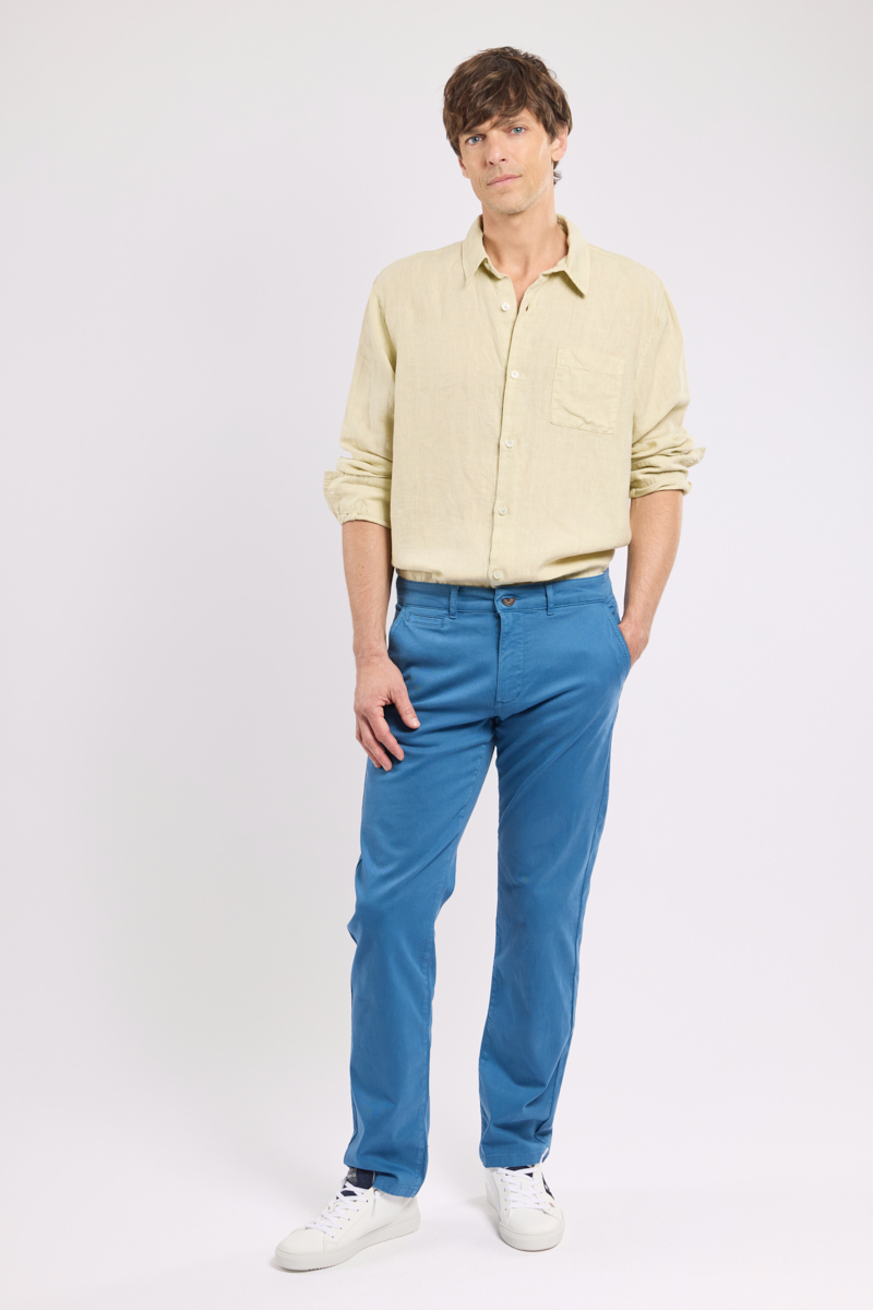 Chino coupe droite en coton, ARMOR-LUX