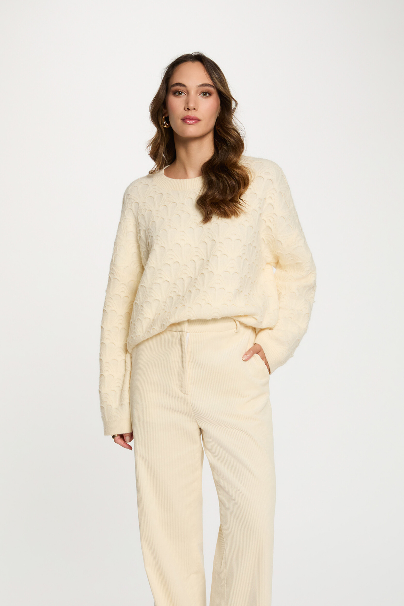 Pull col rond fantaisie, MORGAN
