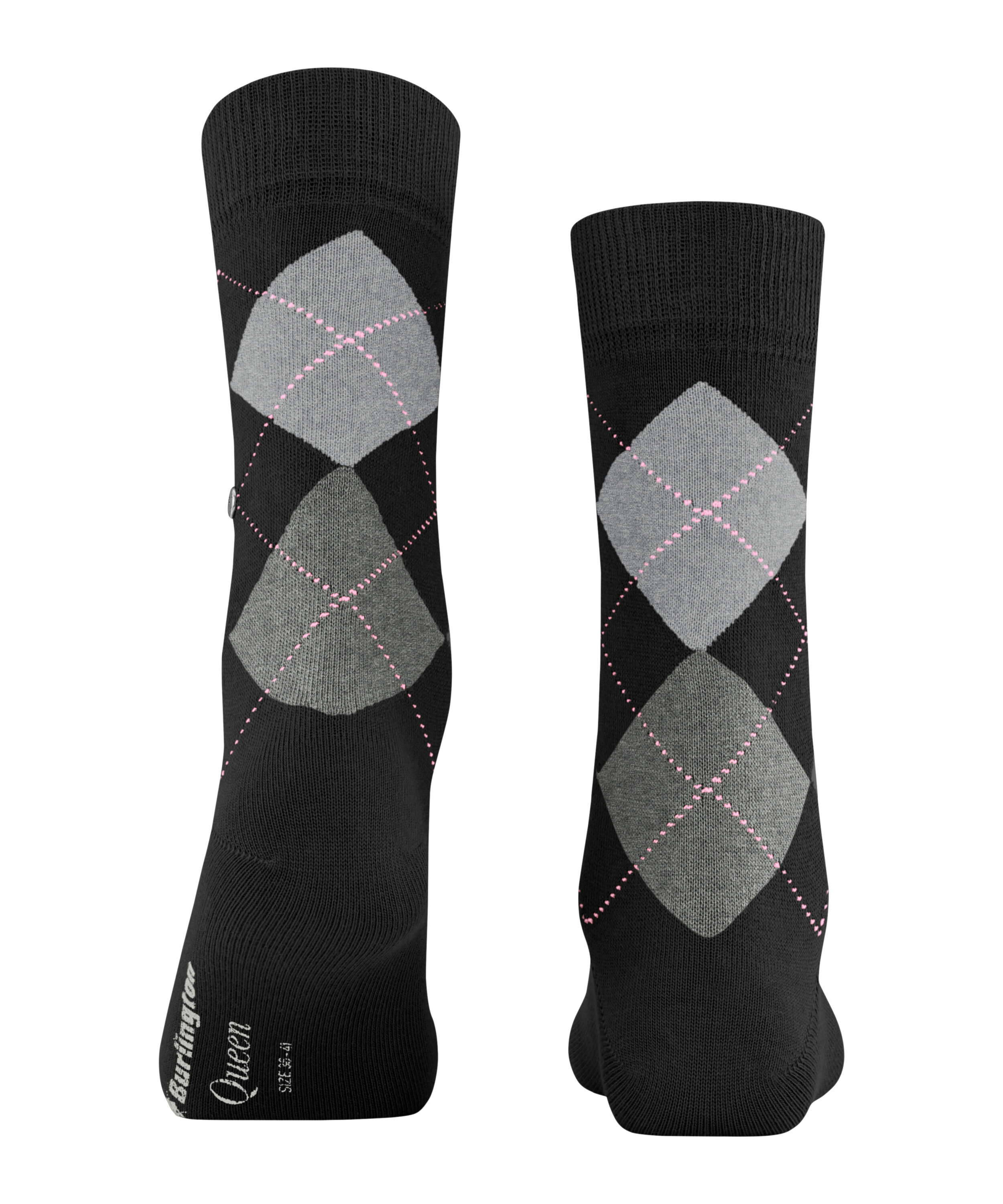 Chaussettes Femmes Burlington Phone Booth - Motif Cabine Téléphone Et Losanges, Coton Biologique - 4