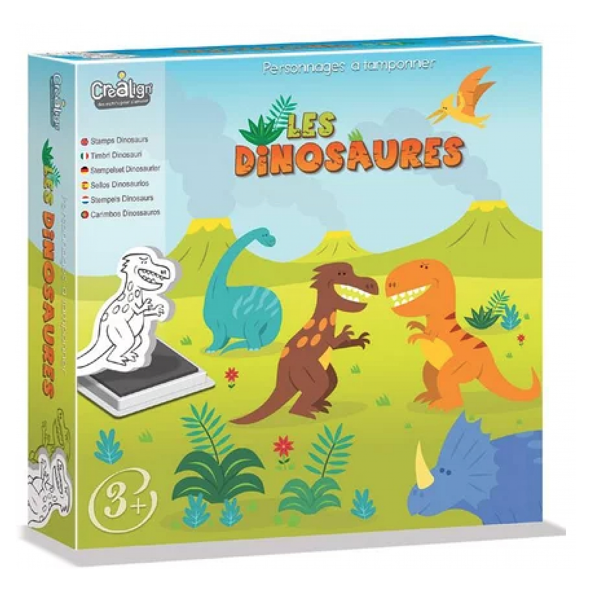 Set de tampons les Dinosaures, CREA.LIGN