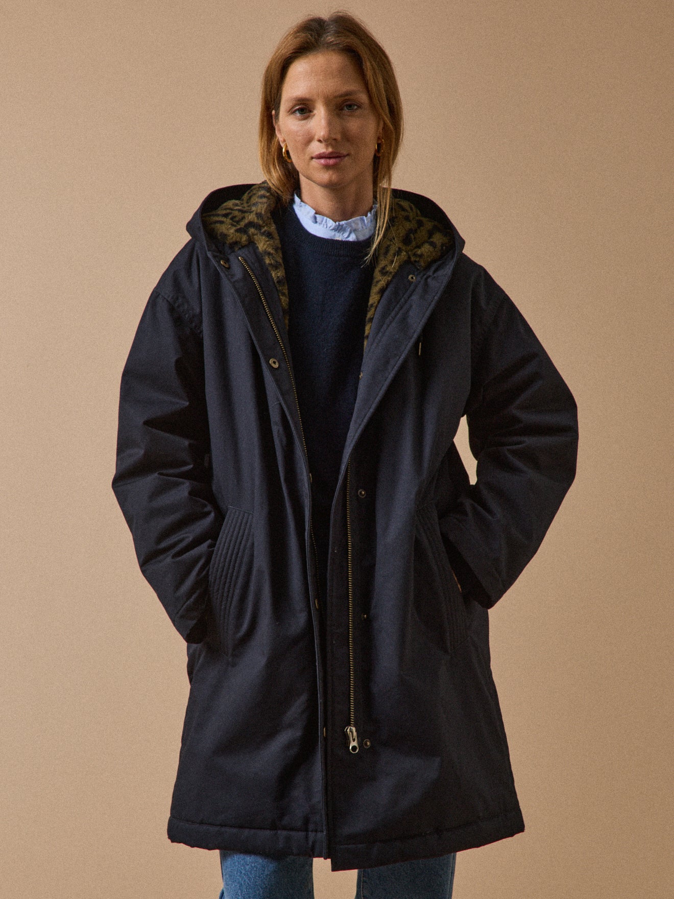 Parka mi-longue doublée imitation fourrure, CYRILLUS