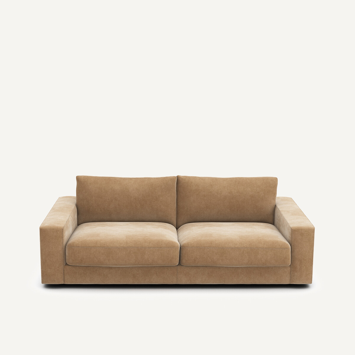 Canapé convertible en velours stonewashed, SKANDER, AM.PM