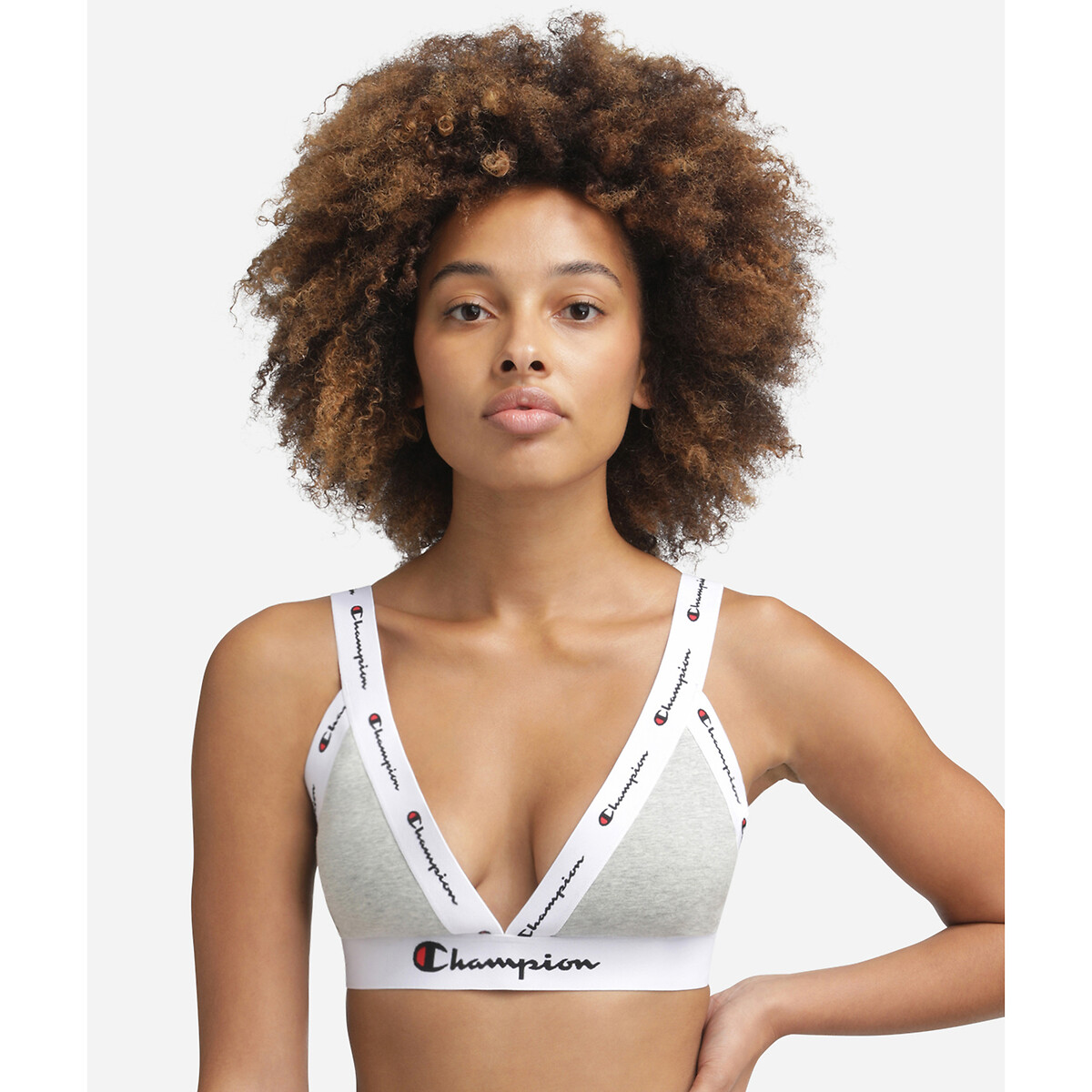 triangle bralette with logo print Champion Shock Absorber La Redoute