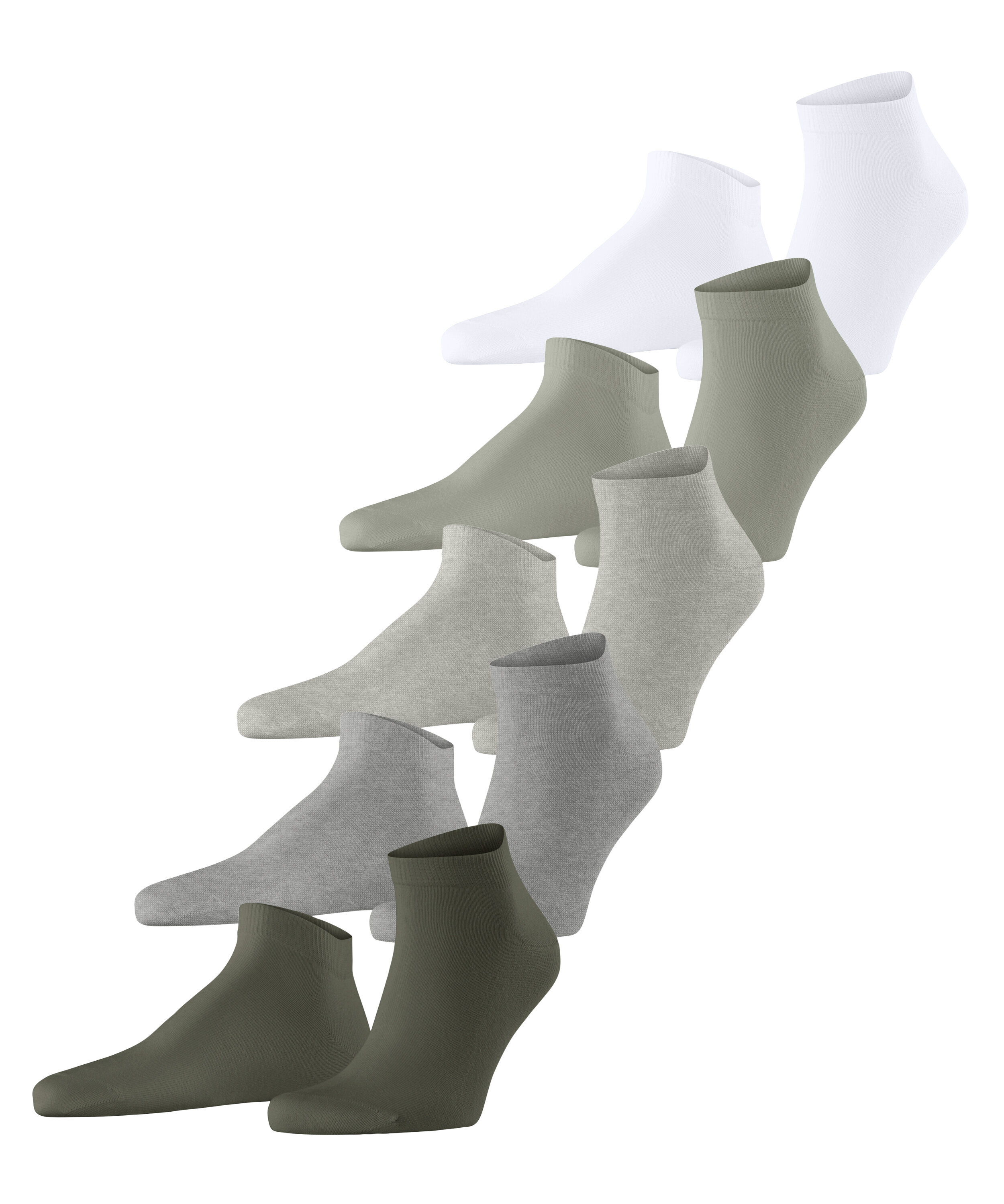 Socquettes Solid-Mix 5-Pack Opaque, ESPRIT