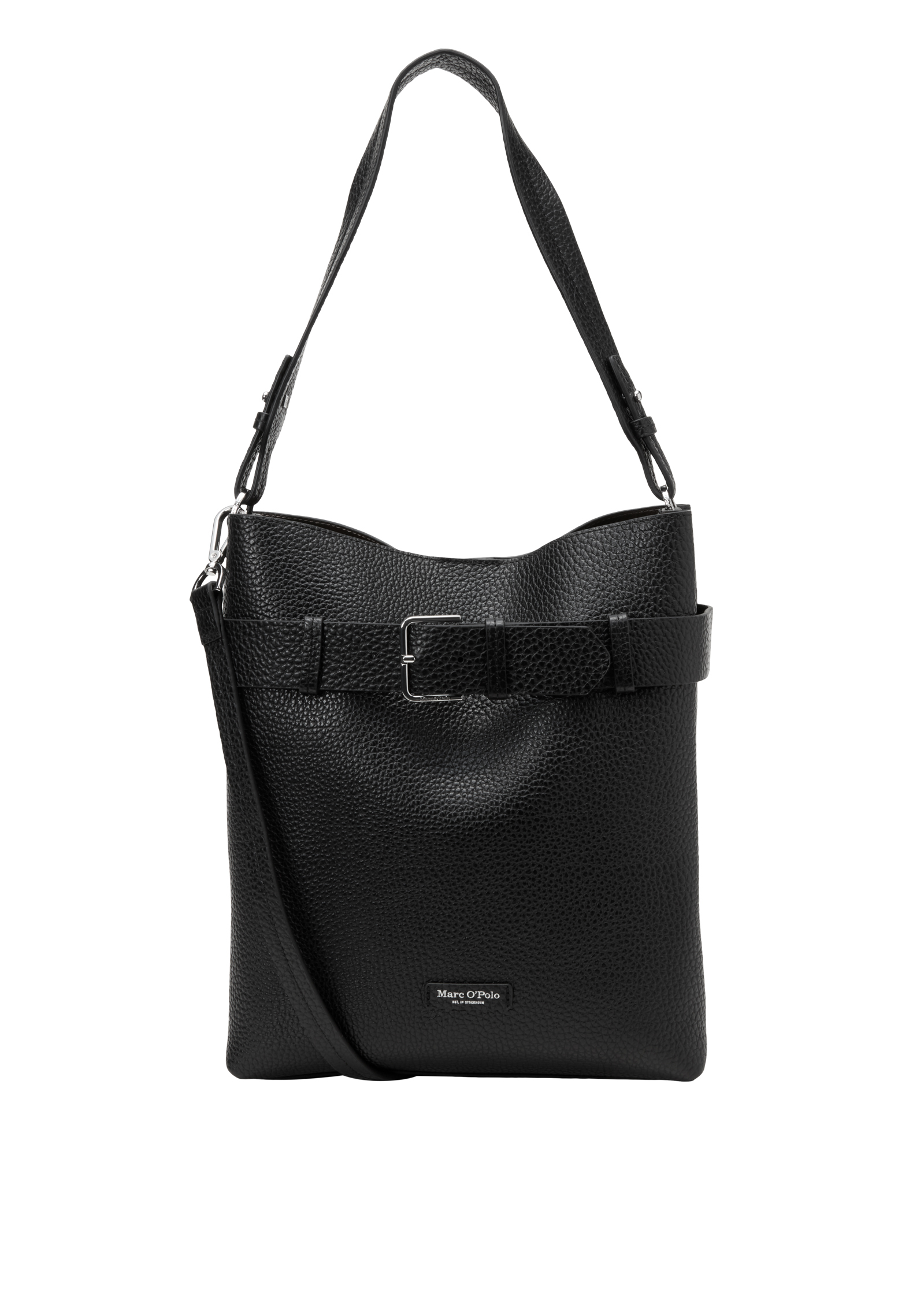 Sac Hobo modèle Brinja, taille moyenne en cuir de vachette grainé, MARC O'POLO