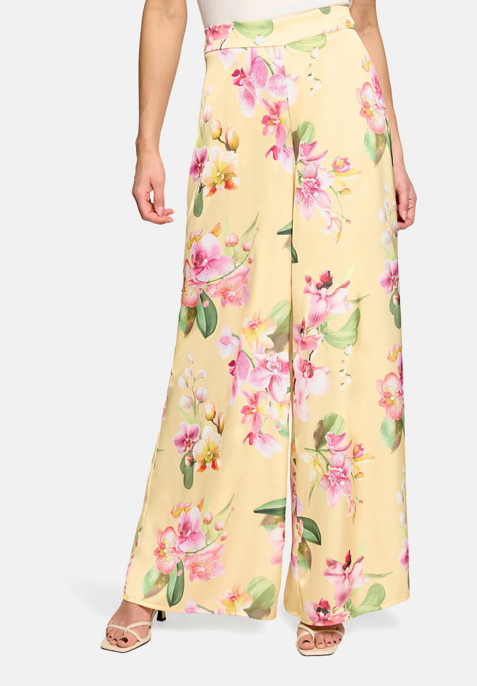 Pantalon Marlene à imprimé à fleurs, VERA MONT