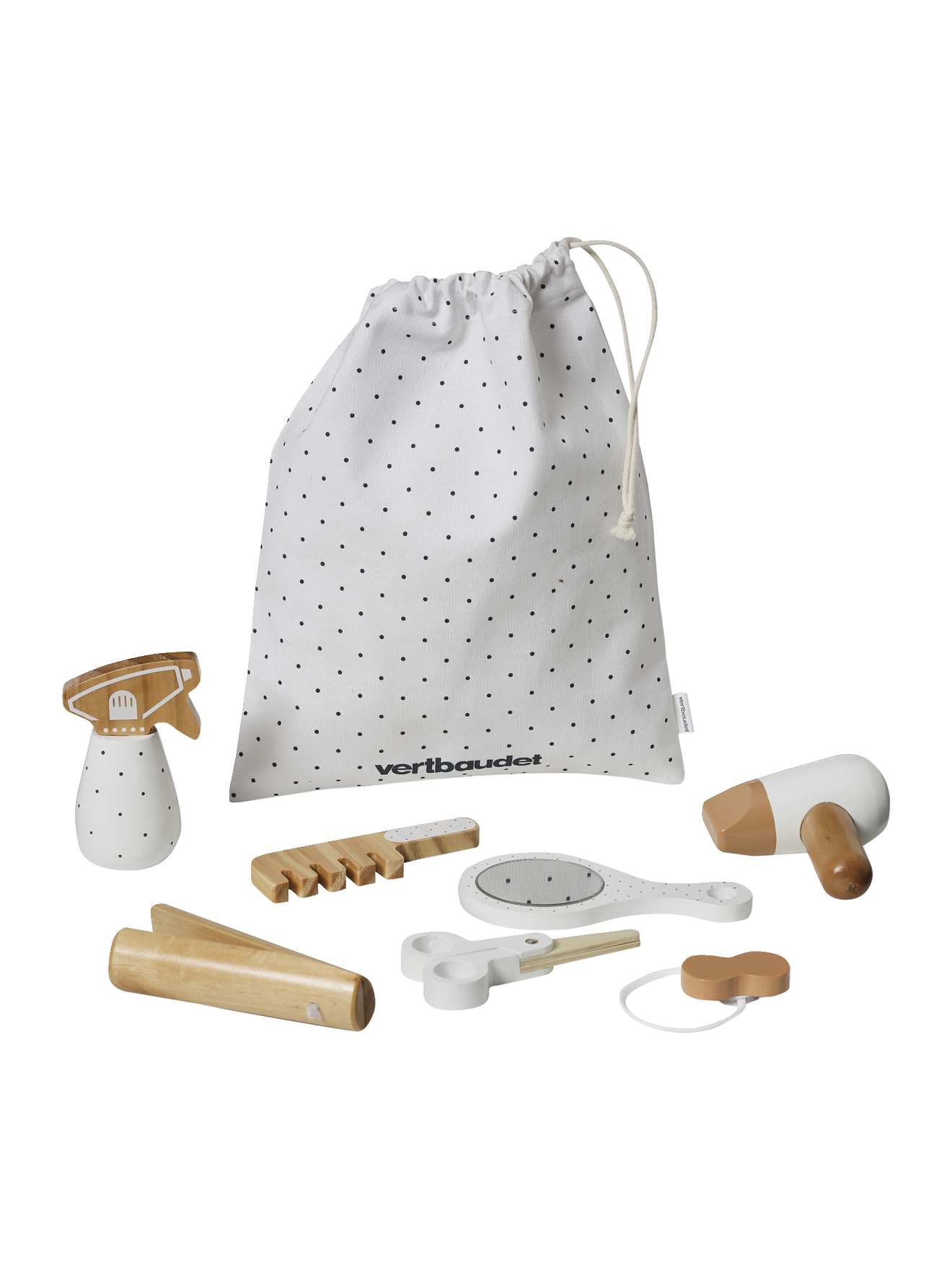 Kit du coiffeur en bois, VERTBAUDET