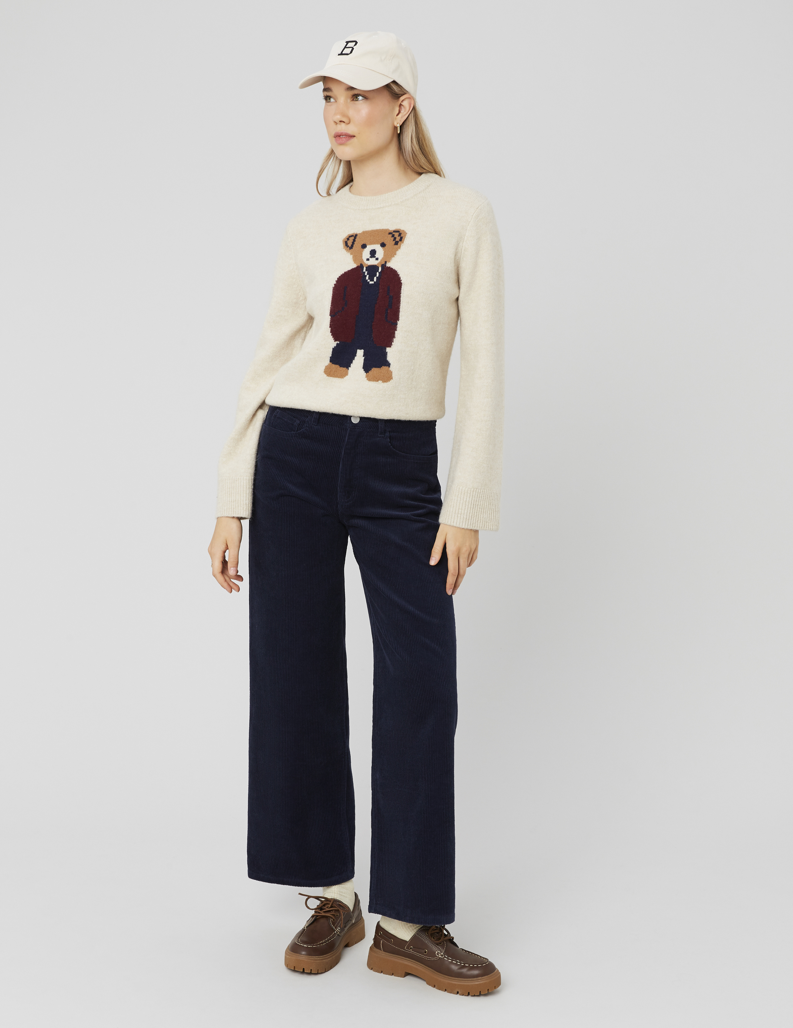 Pantalon wide leg velours, BZB