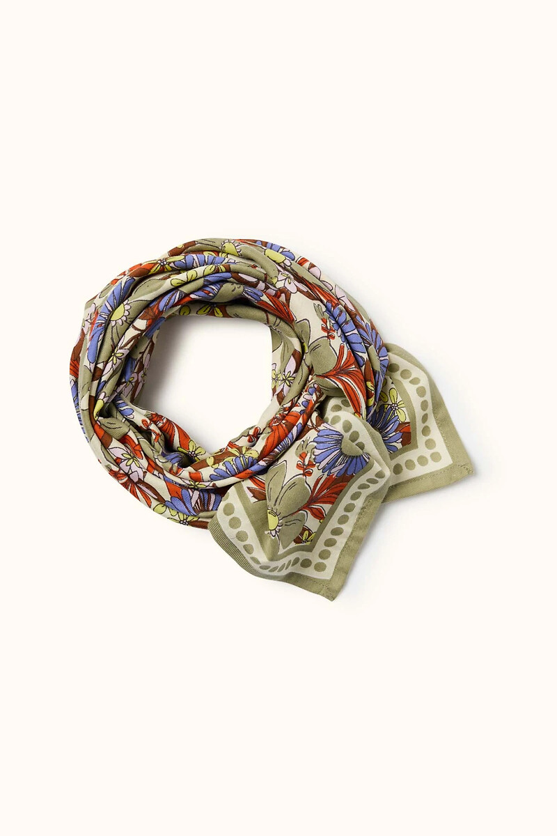 Grand foulard imprimé, LATIKA BOUQUET, APACHES COLLECTIONS