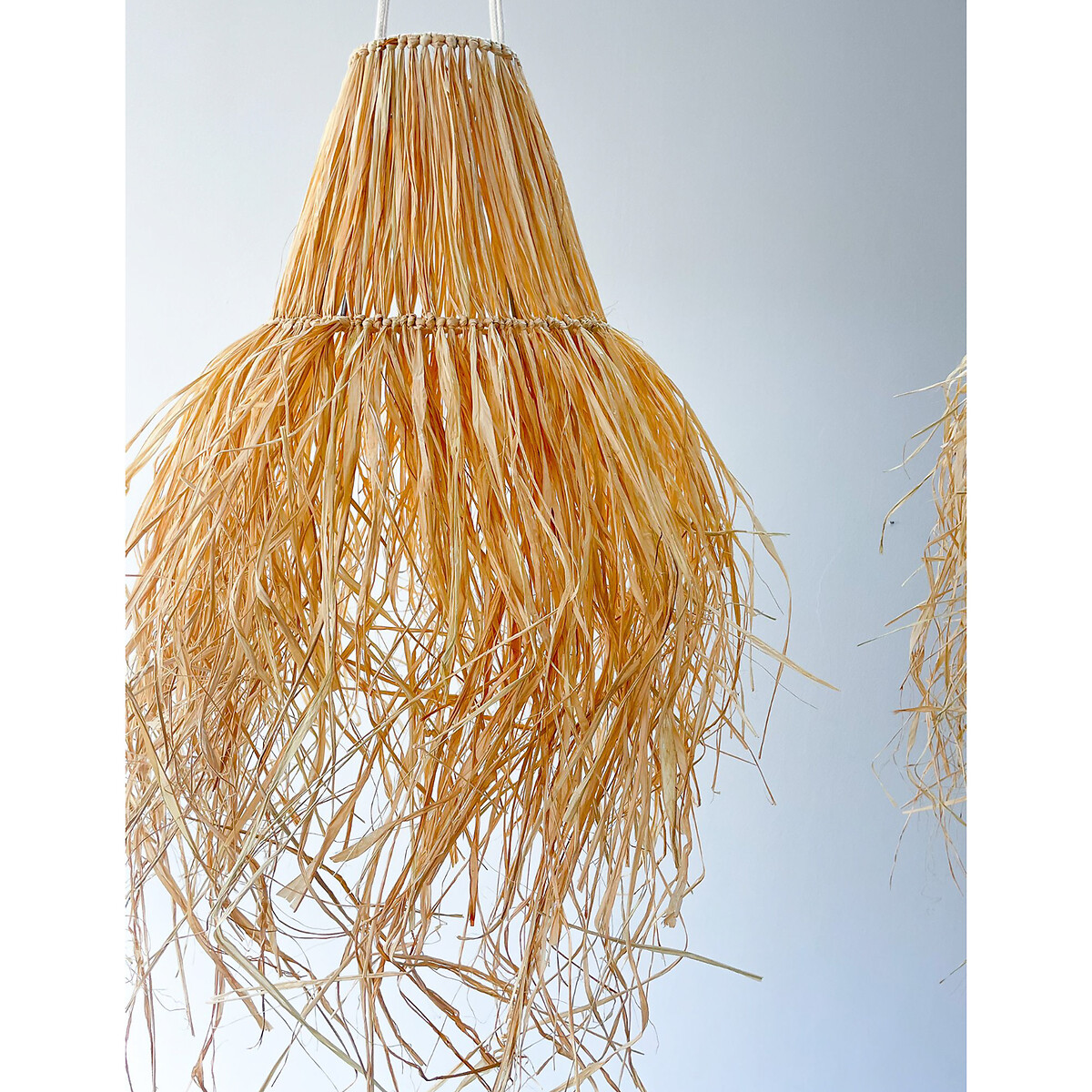 Decoração abajur em macramé Rafia, MACRAMAR, MACRAMAR