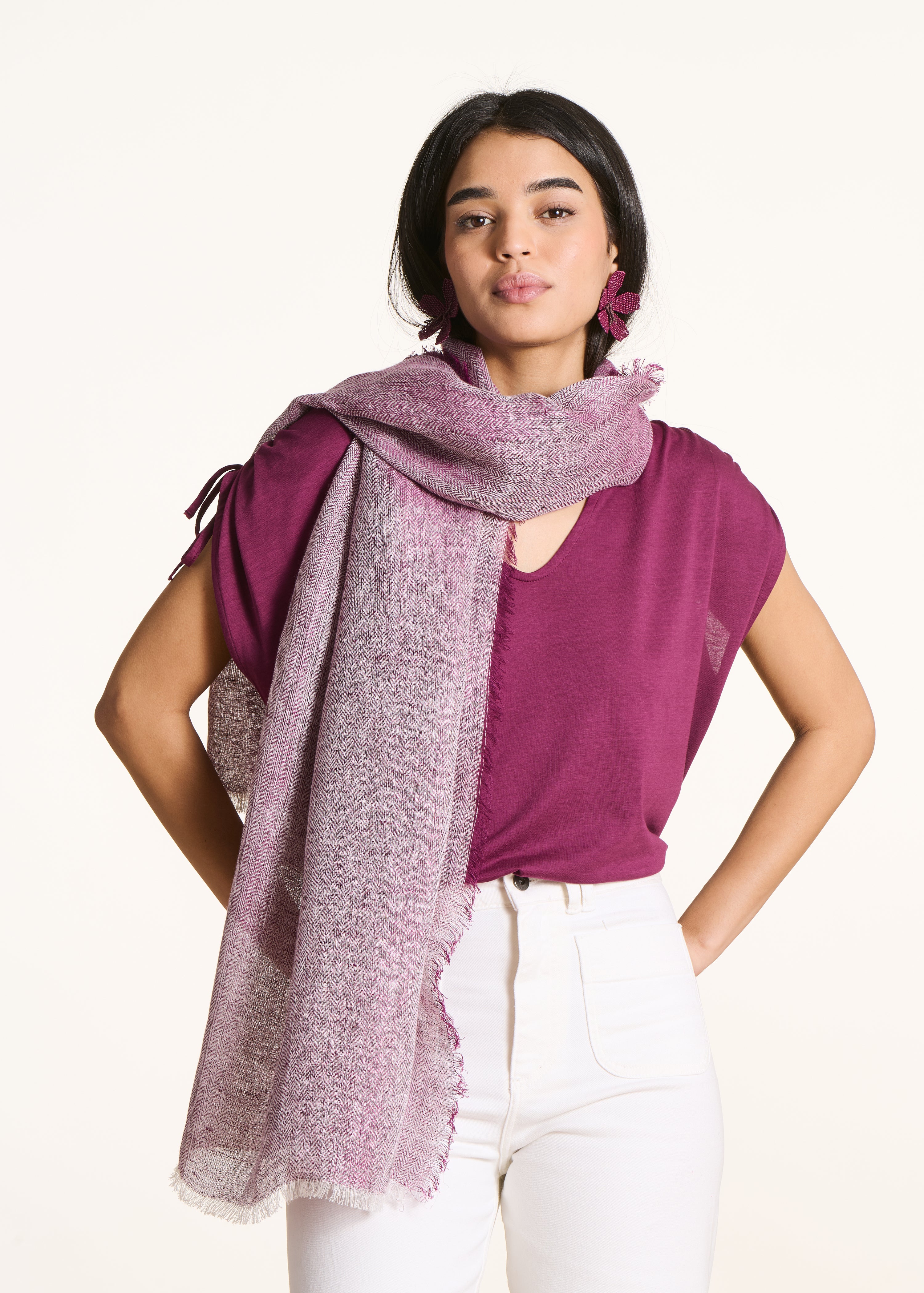 Foulard en lin, LA FEE MARABOUTEE