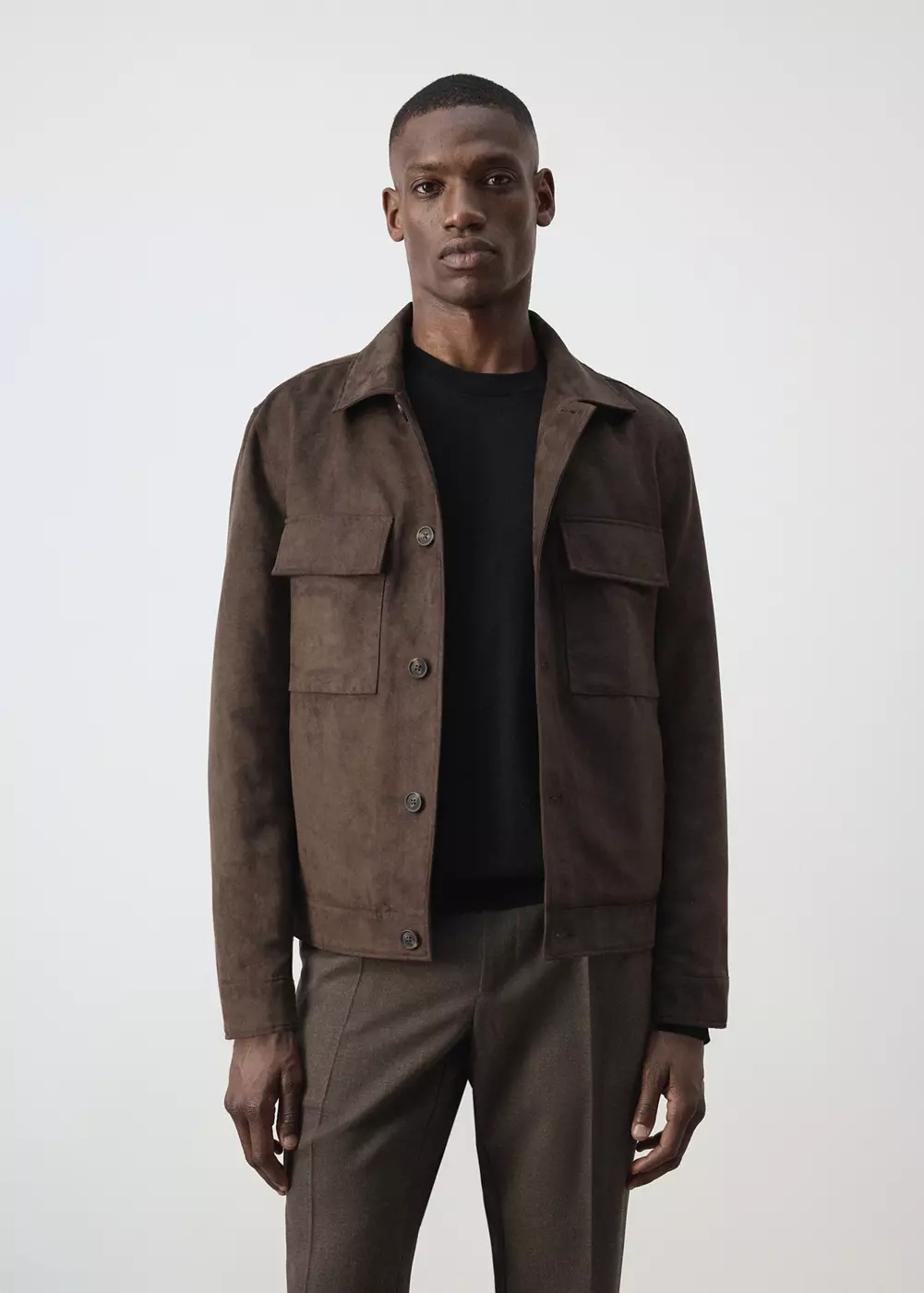 Veste effe daim poches, MANGO MAN