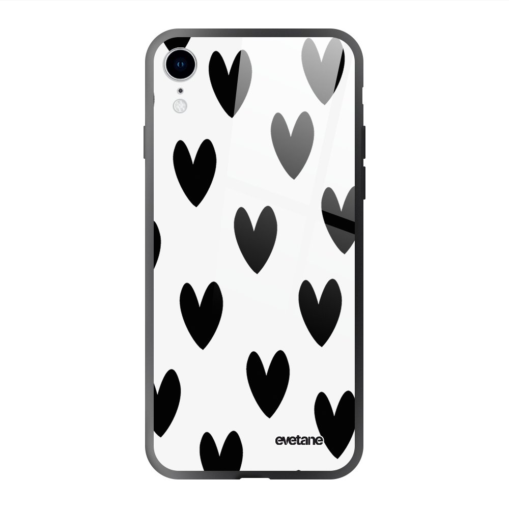 Coque en verre trempé iPhone Xr, EVETANE