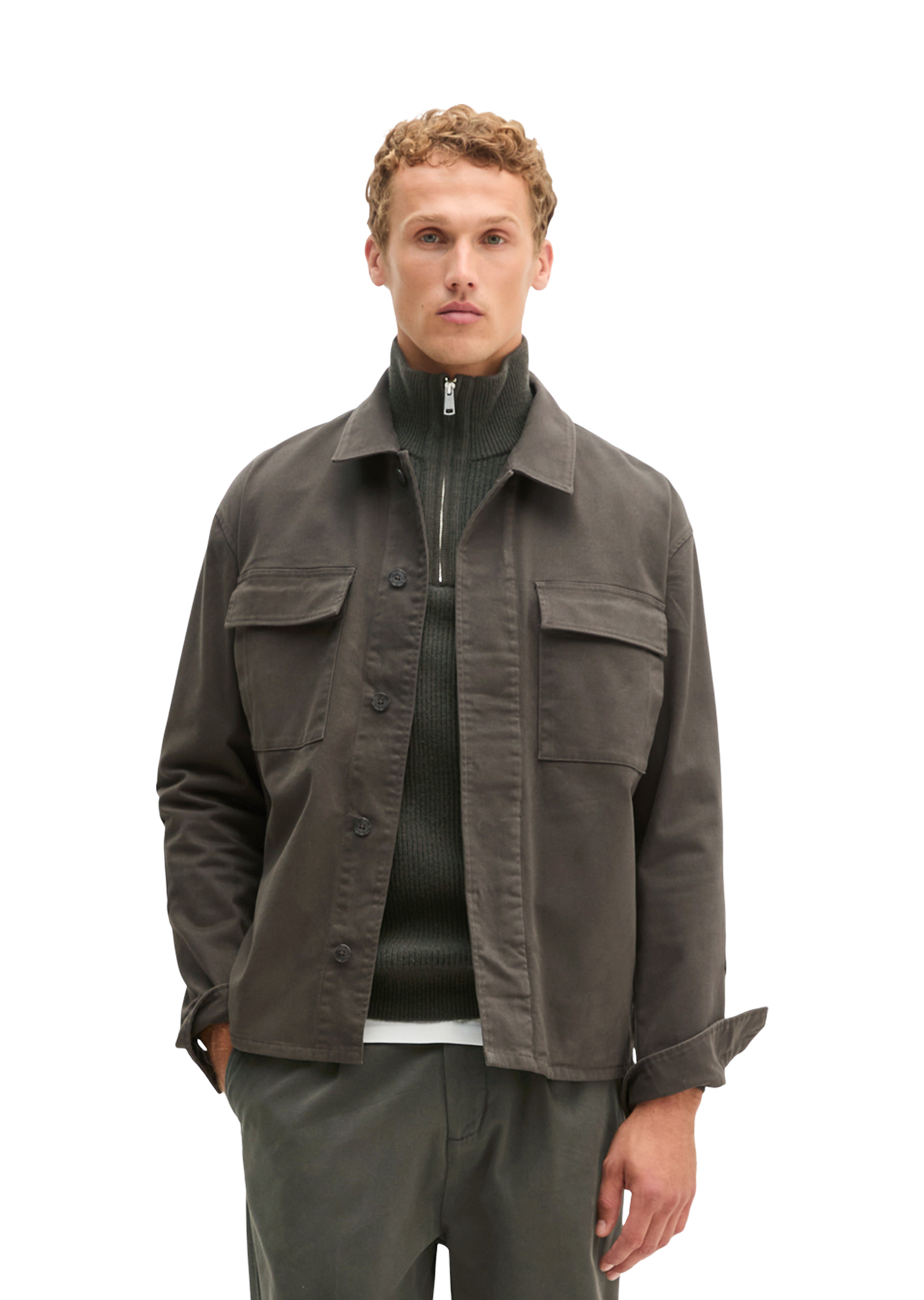 Surchemise oversize en mélange de coton bio doux, MARC O'POLO