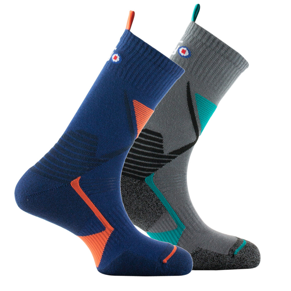 Lot de 2 paires mi-chaussettes Trek Snap Hook & Dry, THYO