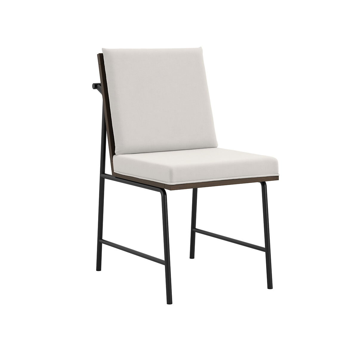 Niva Minimalist Upholstered Dining Chair with Metal Frame (Set of 2), SO'HOME