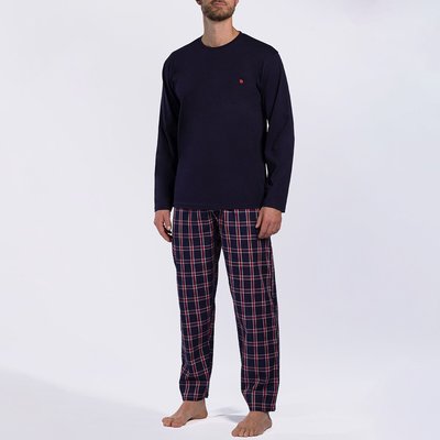 Pyjama manches longues pantalon carreaux DODO