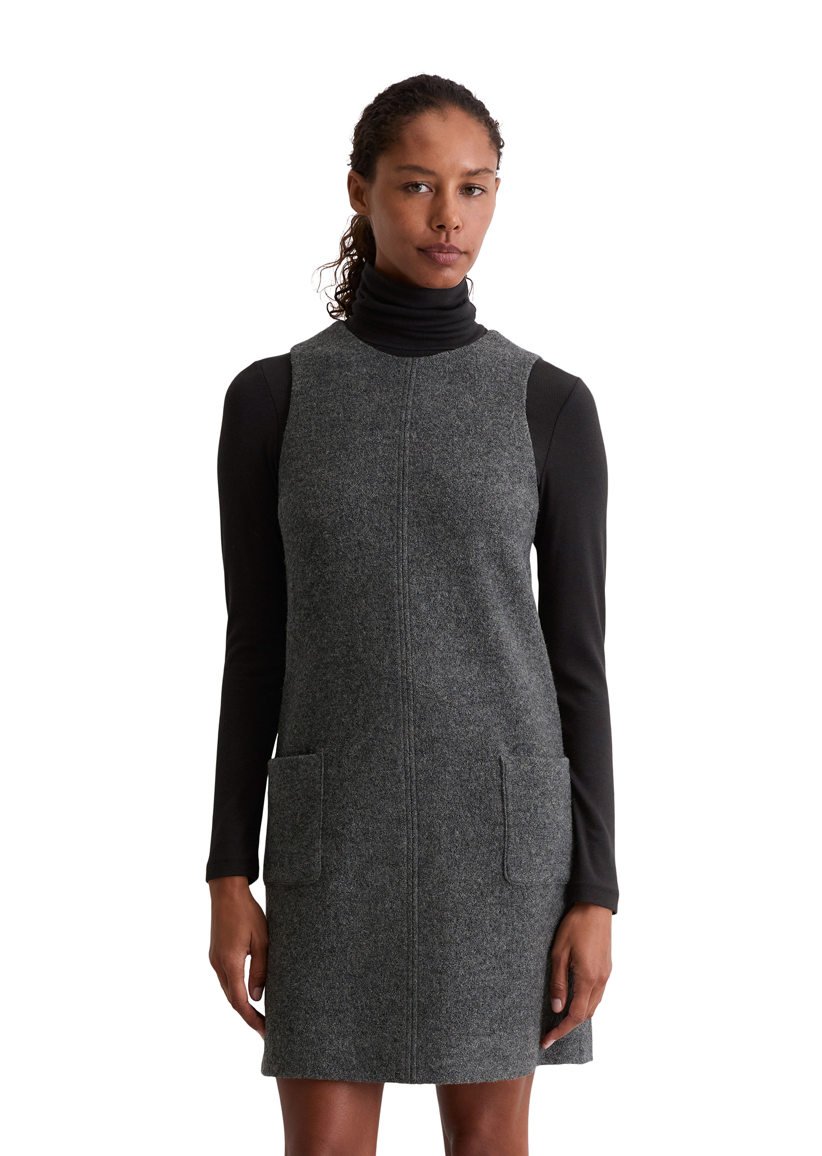 Mini-robe droite en laine bouillie, MARC O'POLO