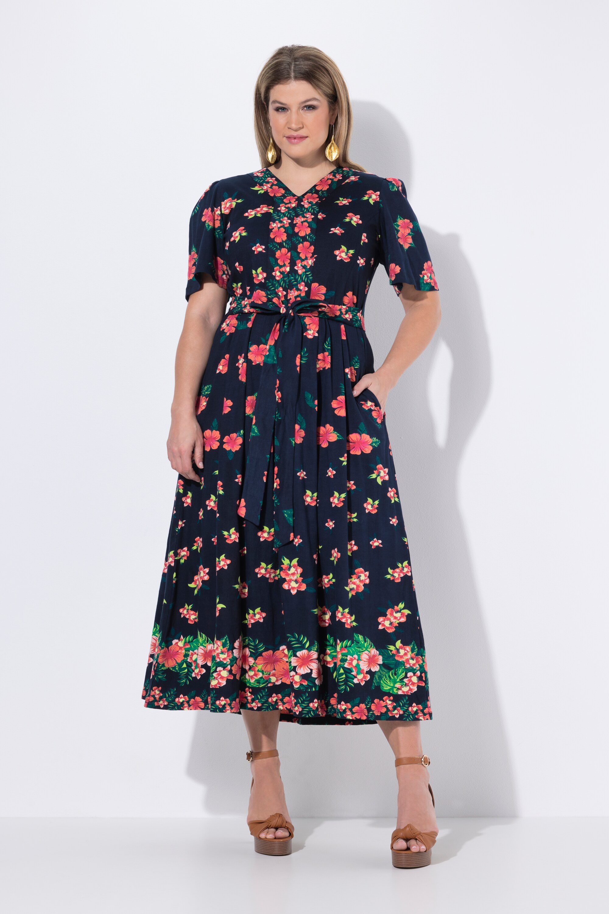 Robe maxi à fleurs, ULLA POPKEN