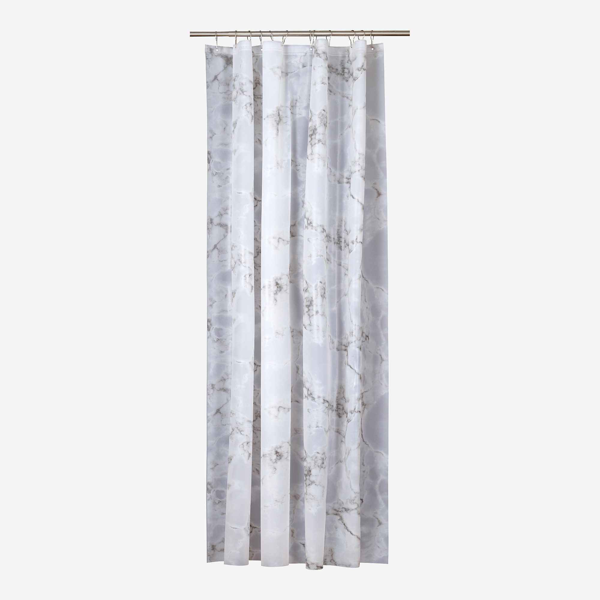 Rideau de douche plastique MARBLE, HABITAT