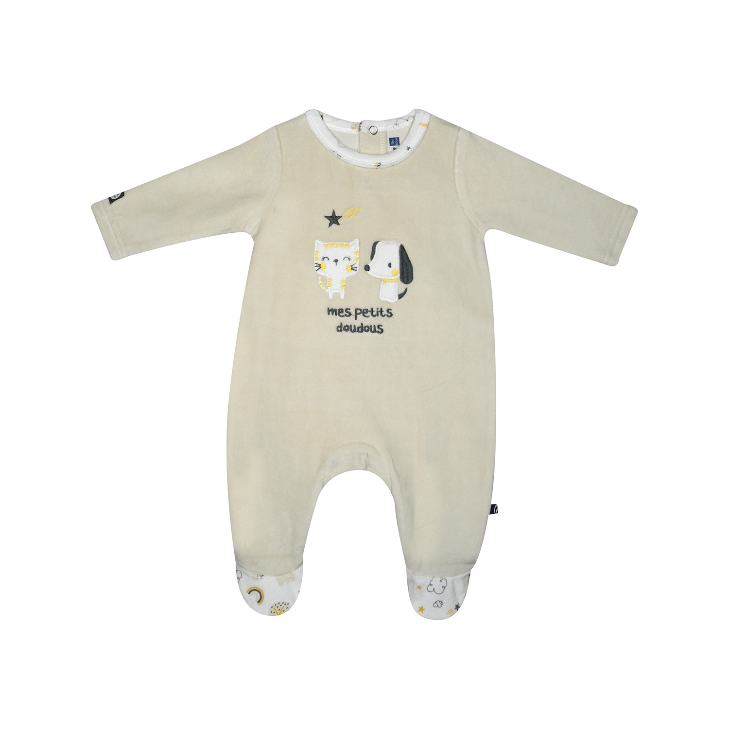 Dors bien ivonik velours rase pont dos bebe, SUCRE D'ORGE