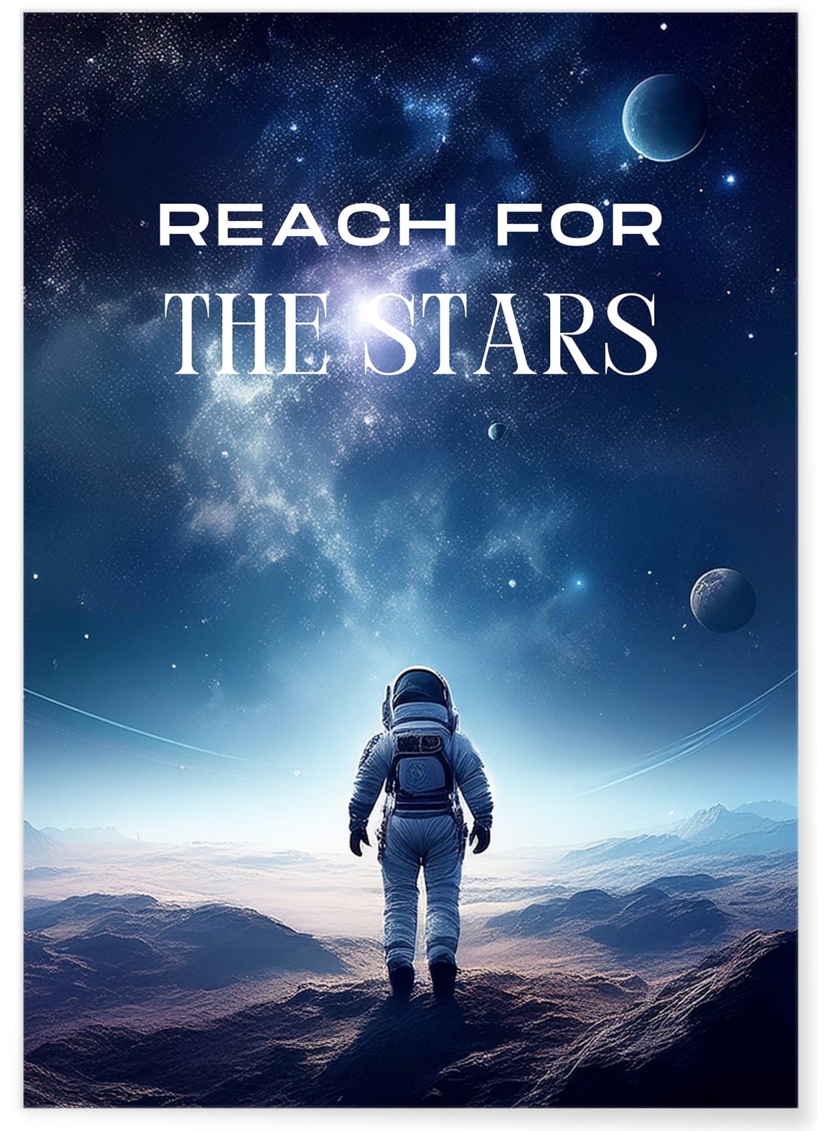 Affiche Motivation Reach for the Stars, L'AFFICHERIE