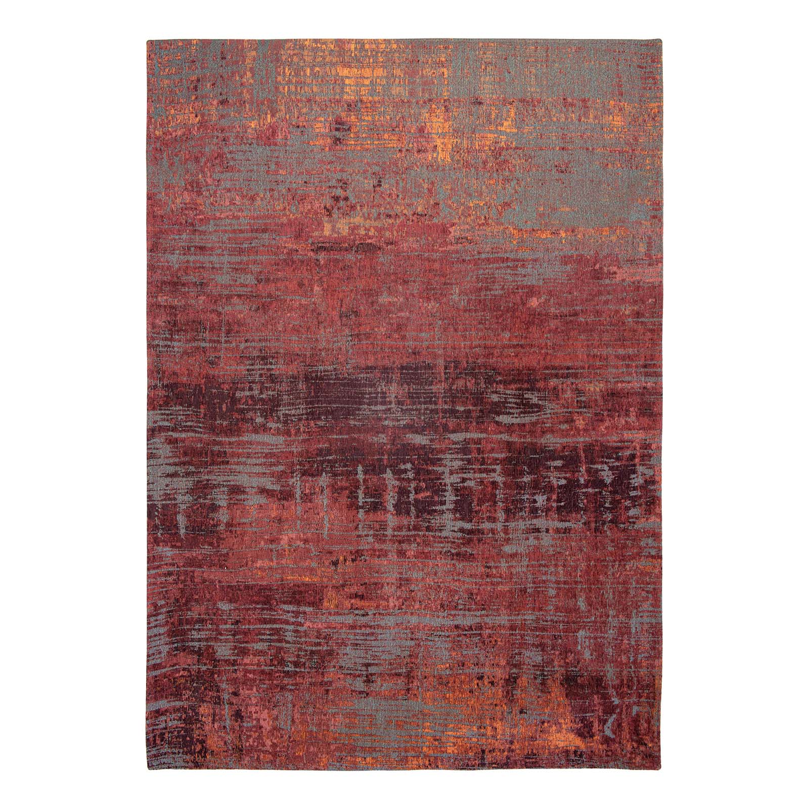 Tapis de couloir rouge tissé plat CLARENCE, NOVATREND
