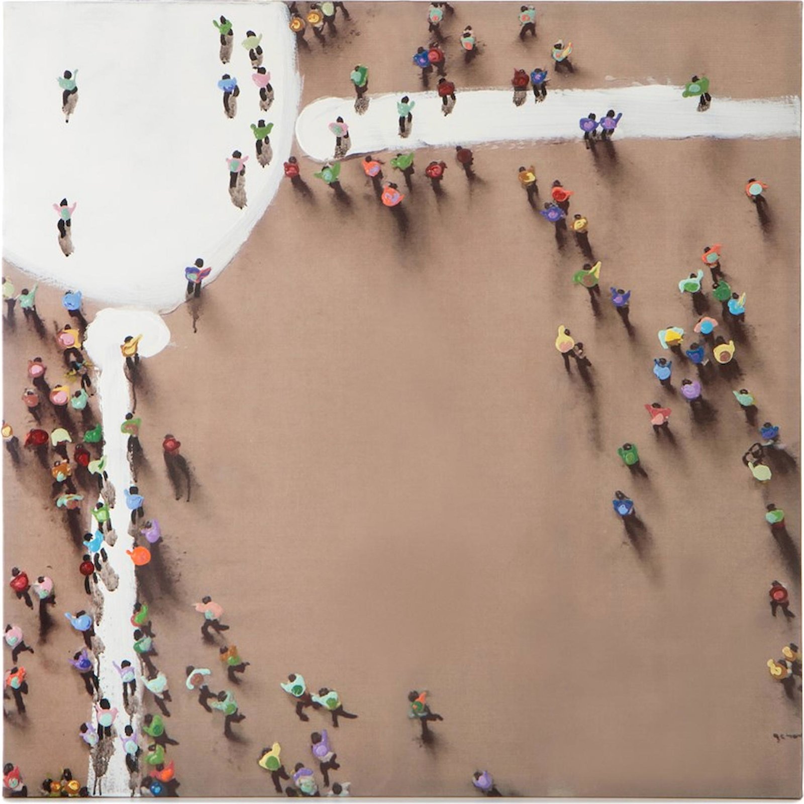 Tableau mural abstrait sur toile carré, ARTE ESPINA