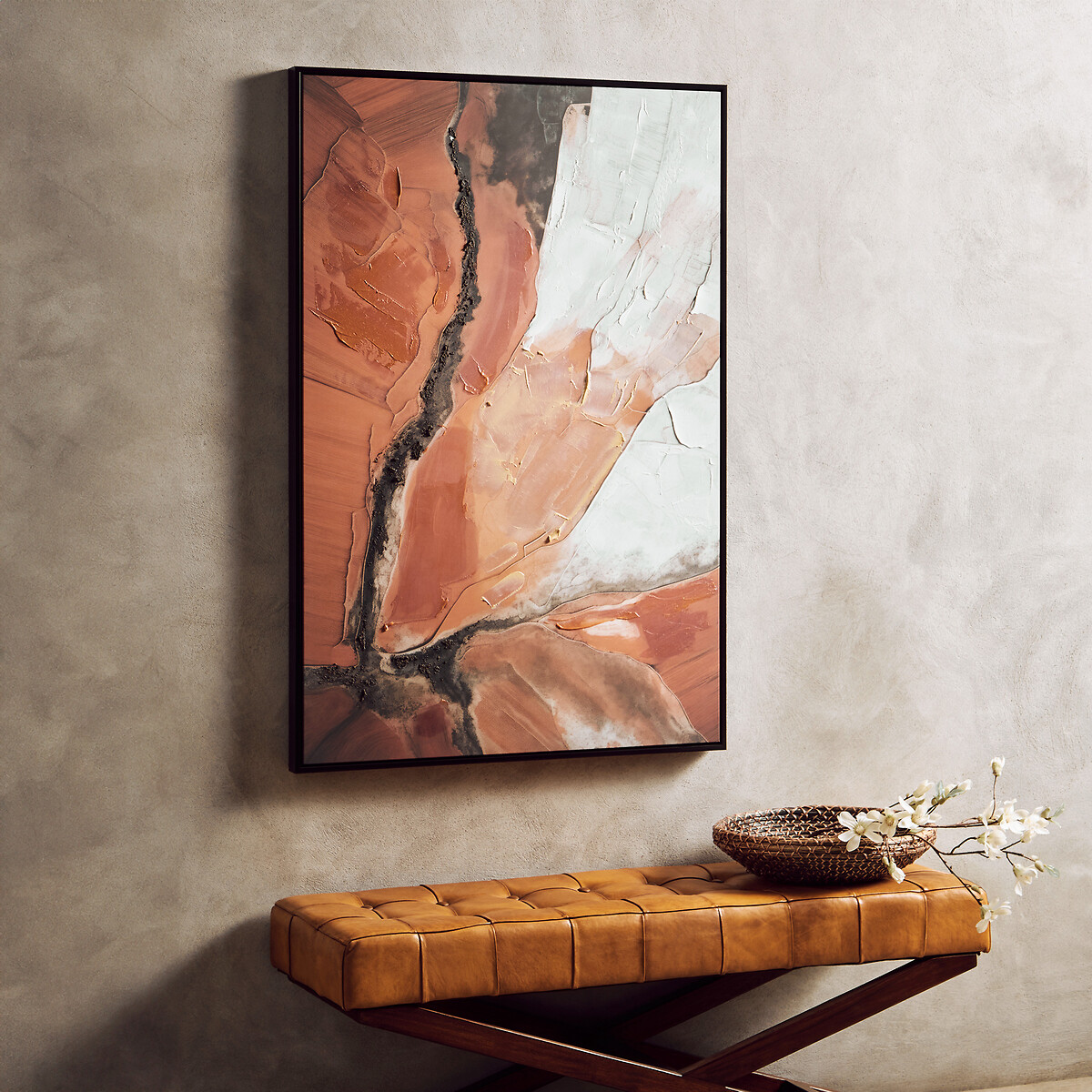 123X83Cm Multi Colour Abstract Textured Wall Art, FIFTY FIVE SOUTH