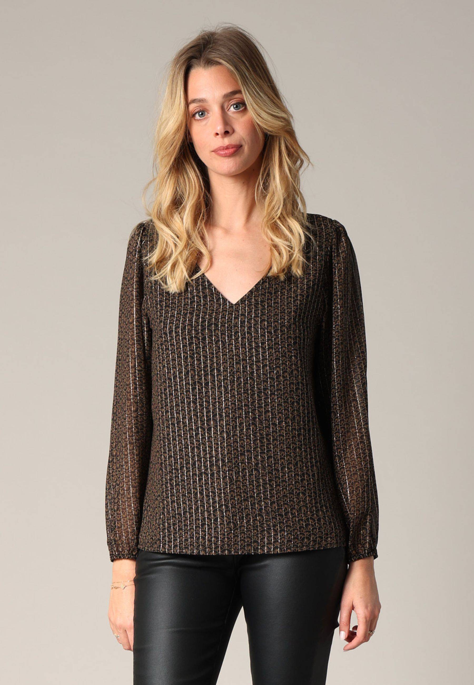 Blouse fluide à motif graphique ELLINA, DEELUXE