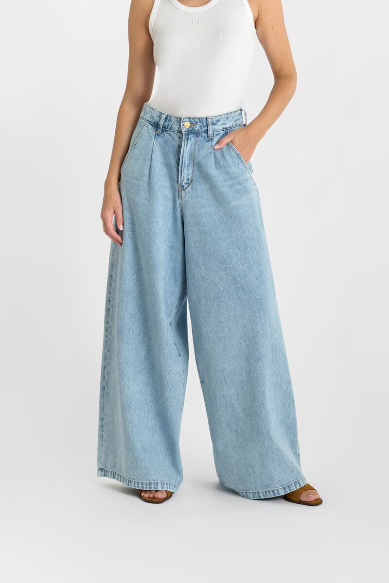 Jeans loose, large LOUVY, longueur 34, LE TEMPS DES CERISES