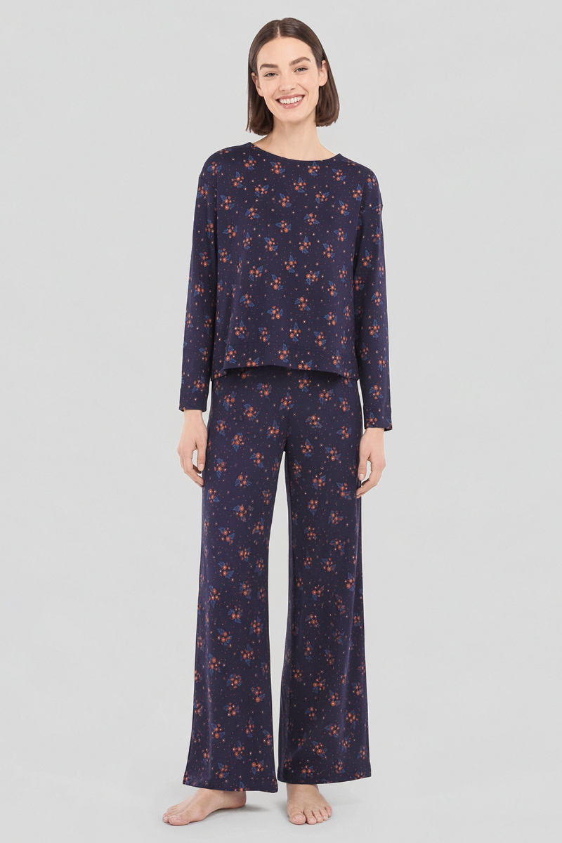 Pyjama imprimé long - coton, ARMOR-LUX