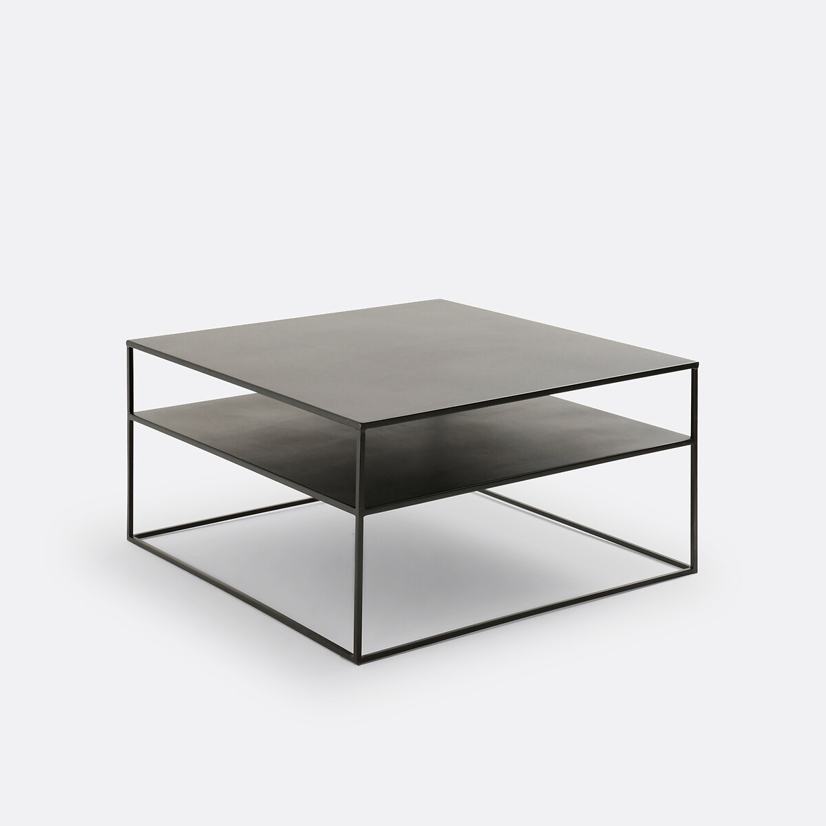 Table basse carrée métal acier, Miva, LA REDOUTE INTERIEURS