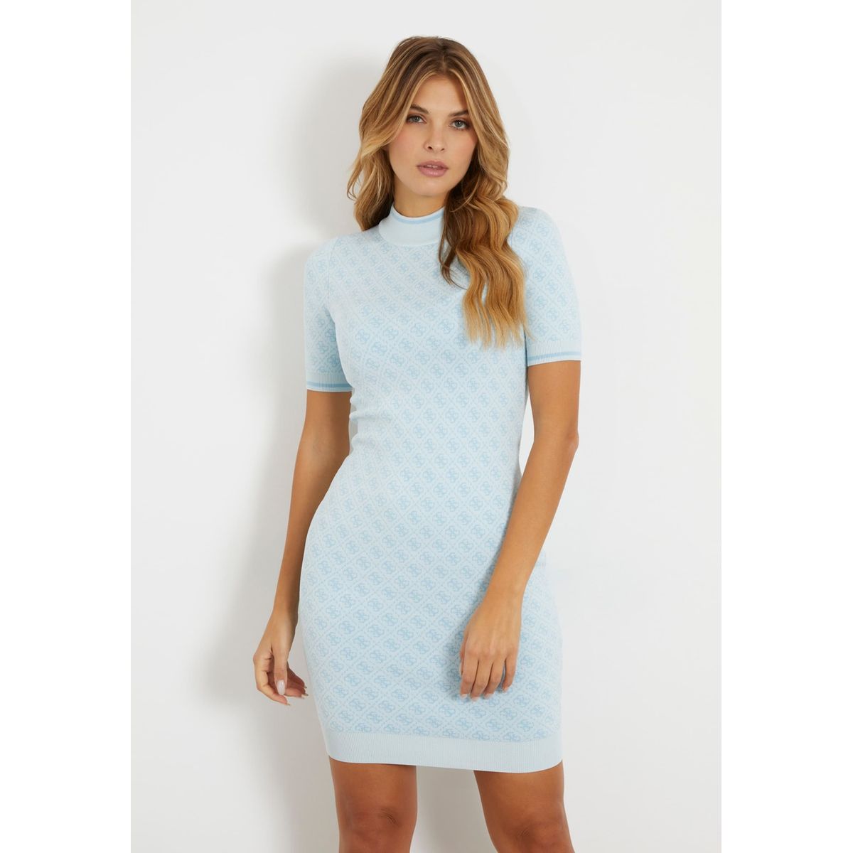 Robe pull 2025 bleu ciel